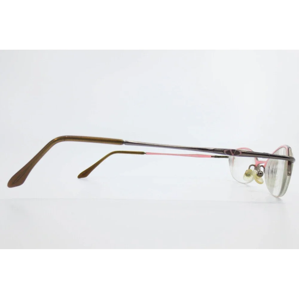 Valentino 5366 0ZW9 Cat Eye Eyeglasses Gunmetal Pink 49-18-135 Made in Italy